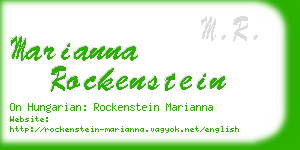 marianna rockenstein business card